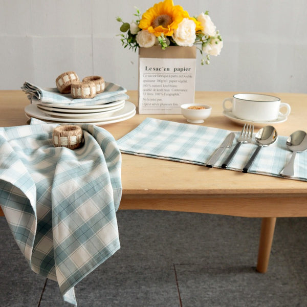 Blue Dream Checkered Napkin Set