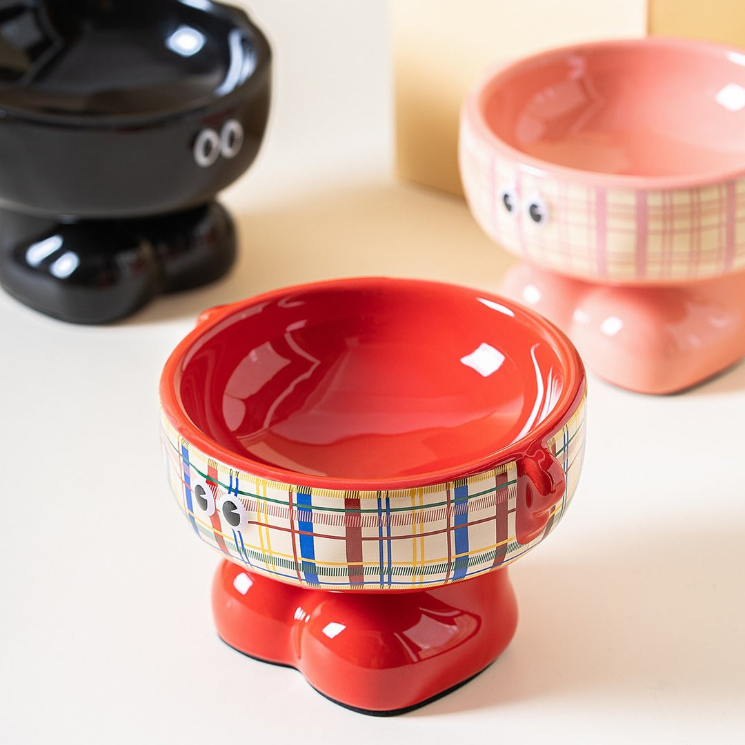 Tartan Little Monster Pet Bowl