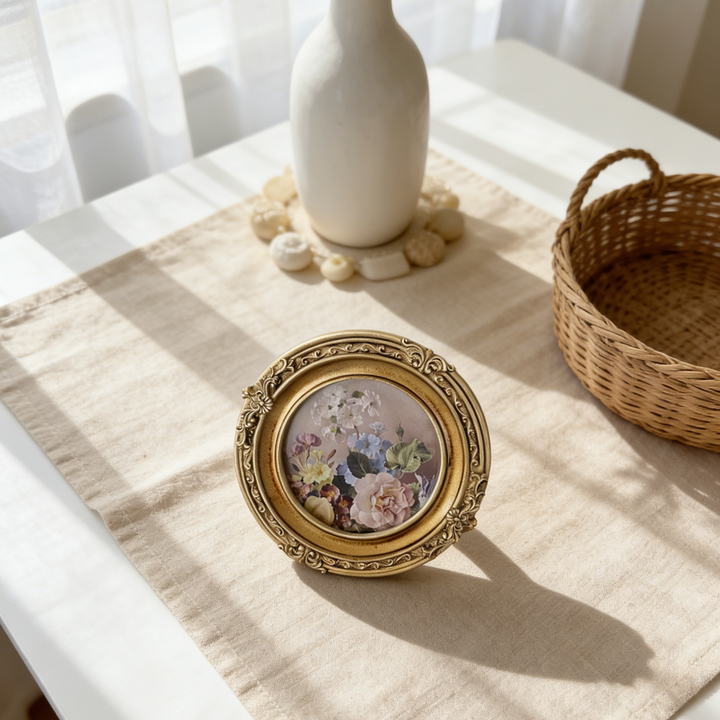 French Rococo Round Frame