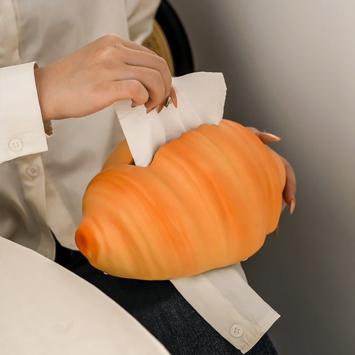 Croissant Tissue Box Decor