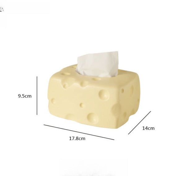 Swiss Cheese Ceramic Tissue Box