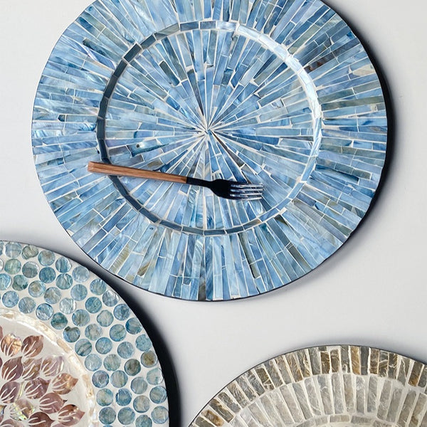 Blue Bubble Shell Tray