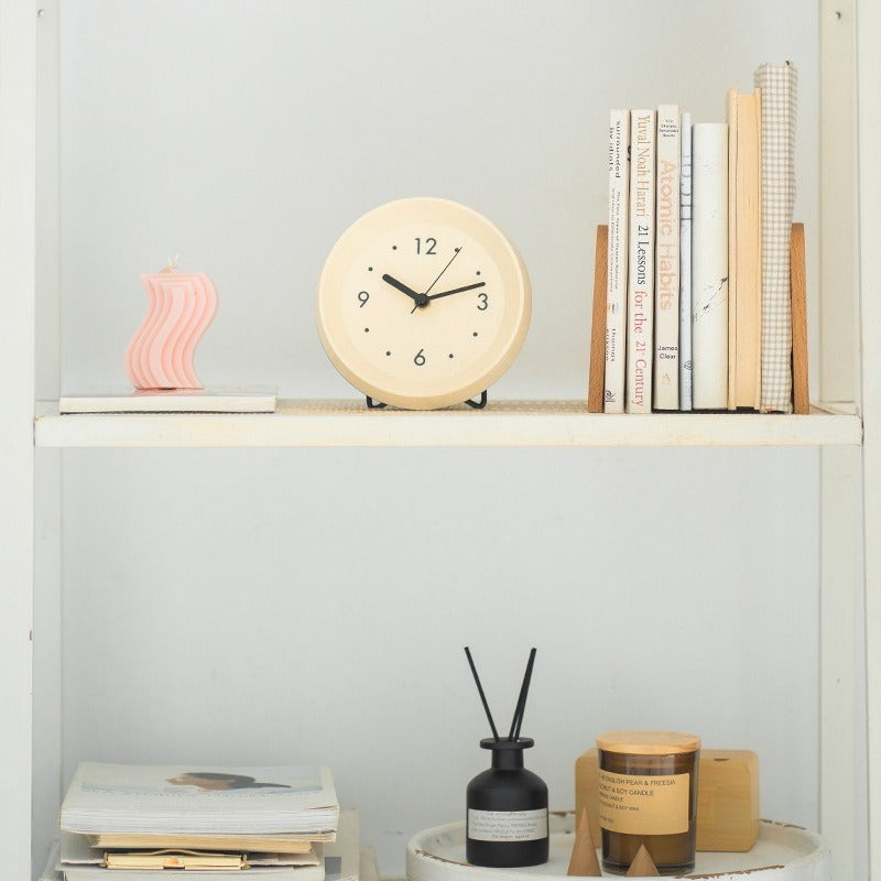 Minimal Ivory Desk Clock
