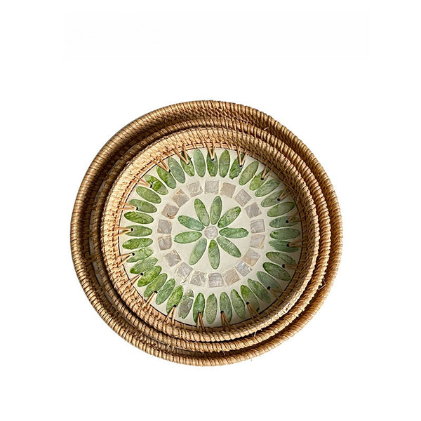 Colourful Nature Shell Tray Set