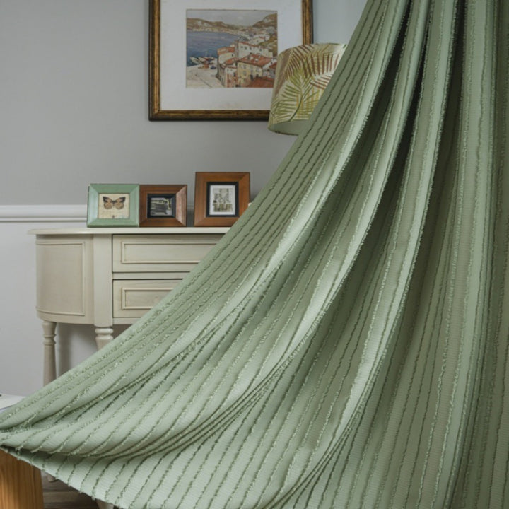 Textured Fringe Curtain