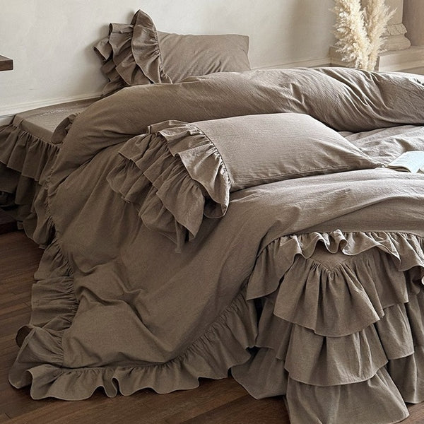 Ruffled Cottage Bedding Set