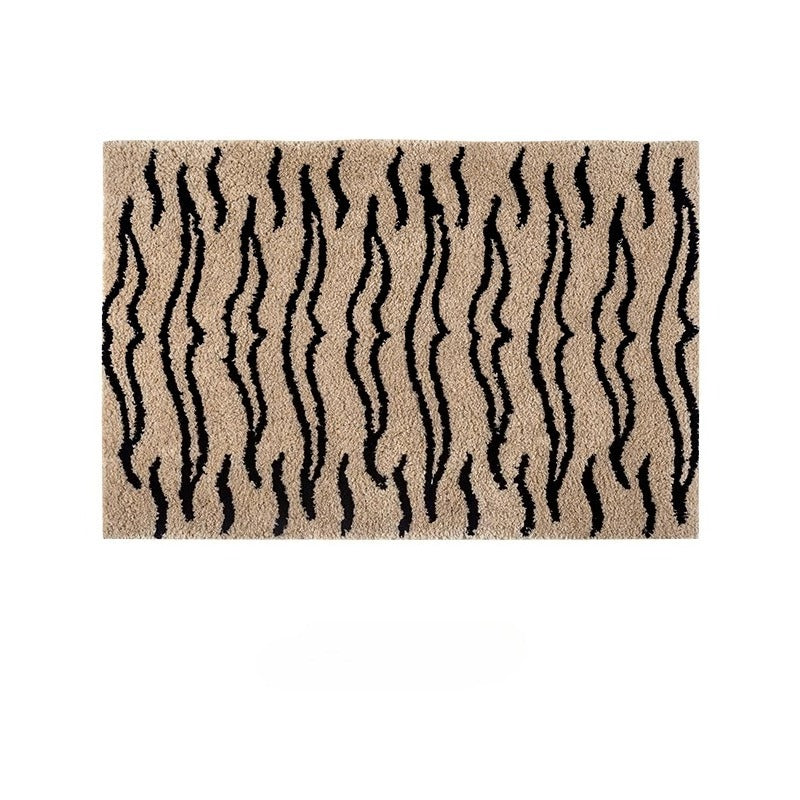 Beige Tiger Stripe Rug