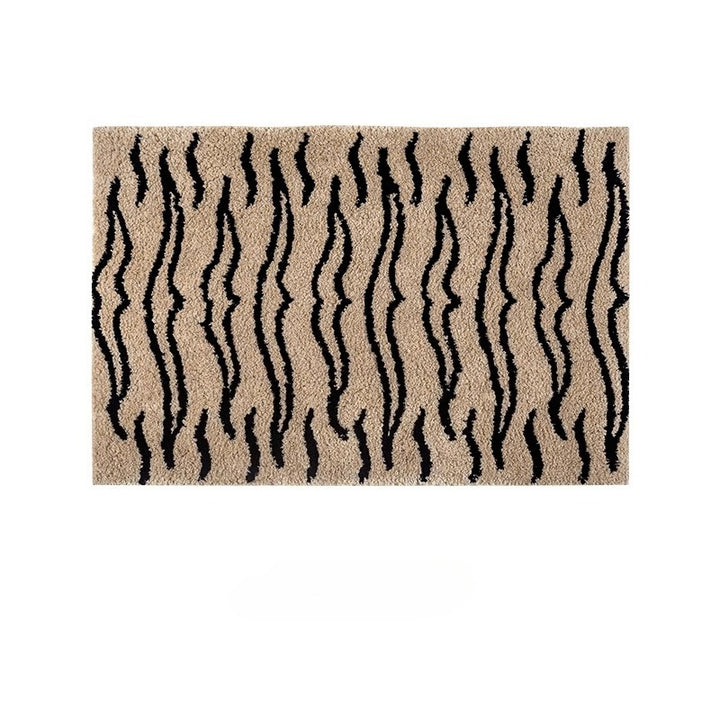 Beige Tiger Stripe Rug
