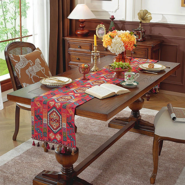 Rose Red Fiesta Table Runner