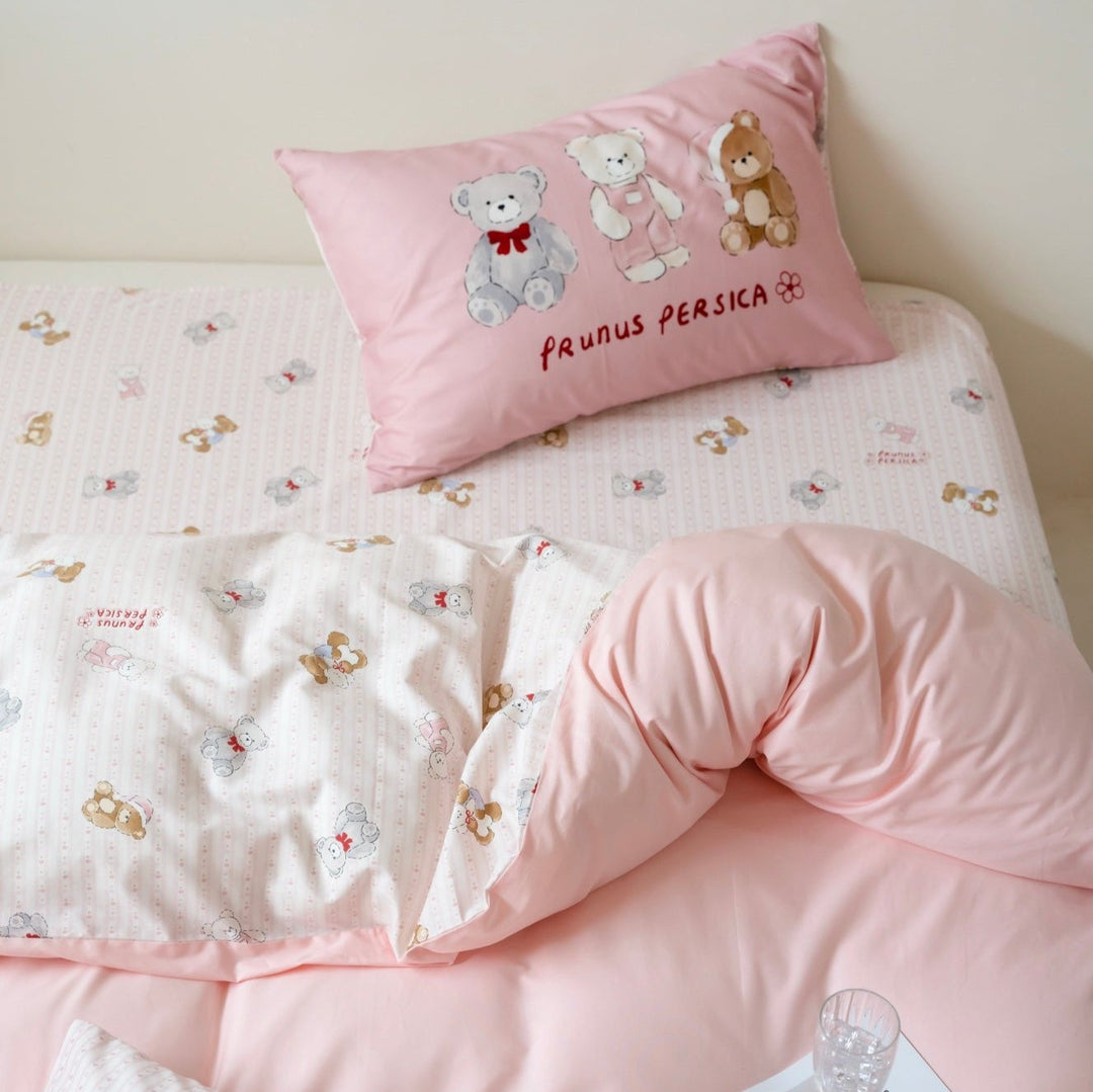 Pink Teddy Dreams Bedding Set