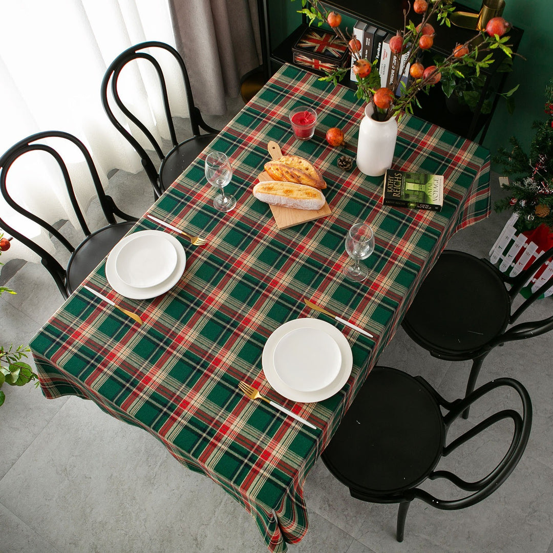 Xmas Tartan Tablecloth