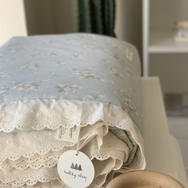 Blue Peace Summer Quilted Blanket