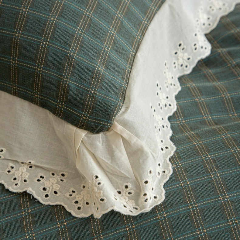 Morning Coffee Tartan Bedding Set