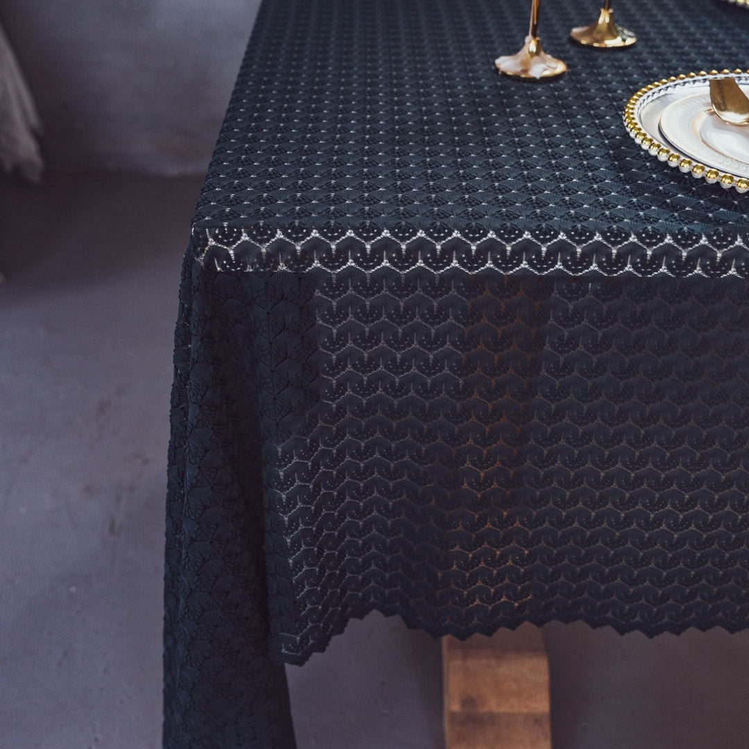 Rustic Ripple Lace Tablecloth