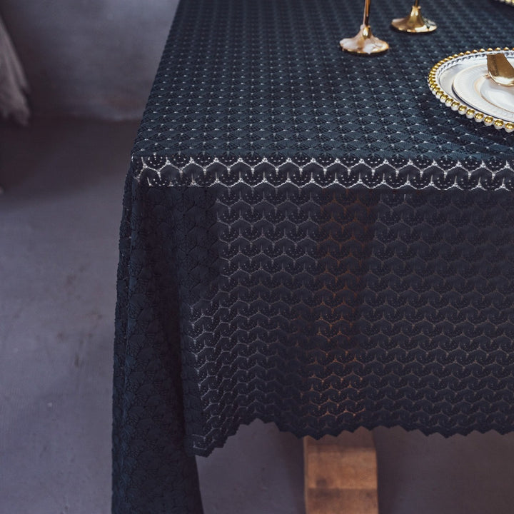 Rustic Ripple Lace Tablecloth