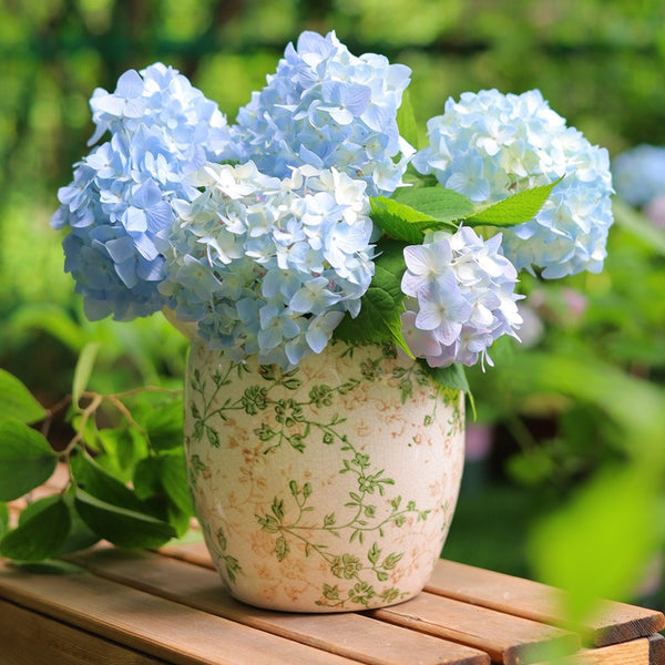 Green Garden Ceramic Vase