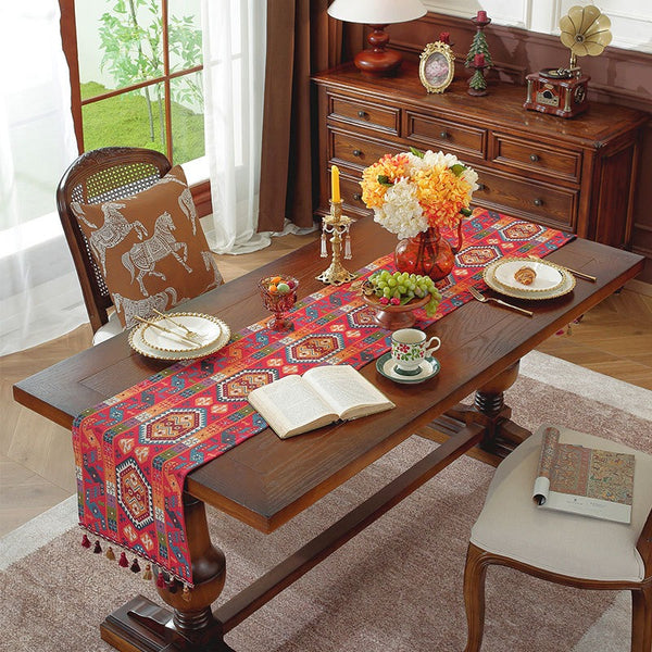 Rose Red Fiesta Table Runner