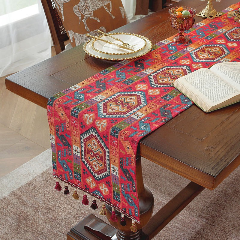 Rose Red Fiesta Table Runner