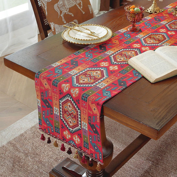 Rose Red Fiesta Table Runner
