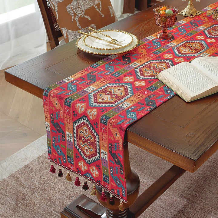 Rose Red Fiesta Table Runner