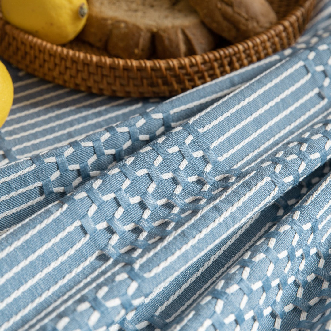 Vintage Geo Weave Tablecloth