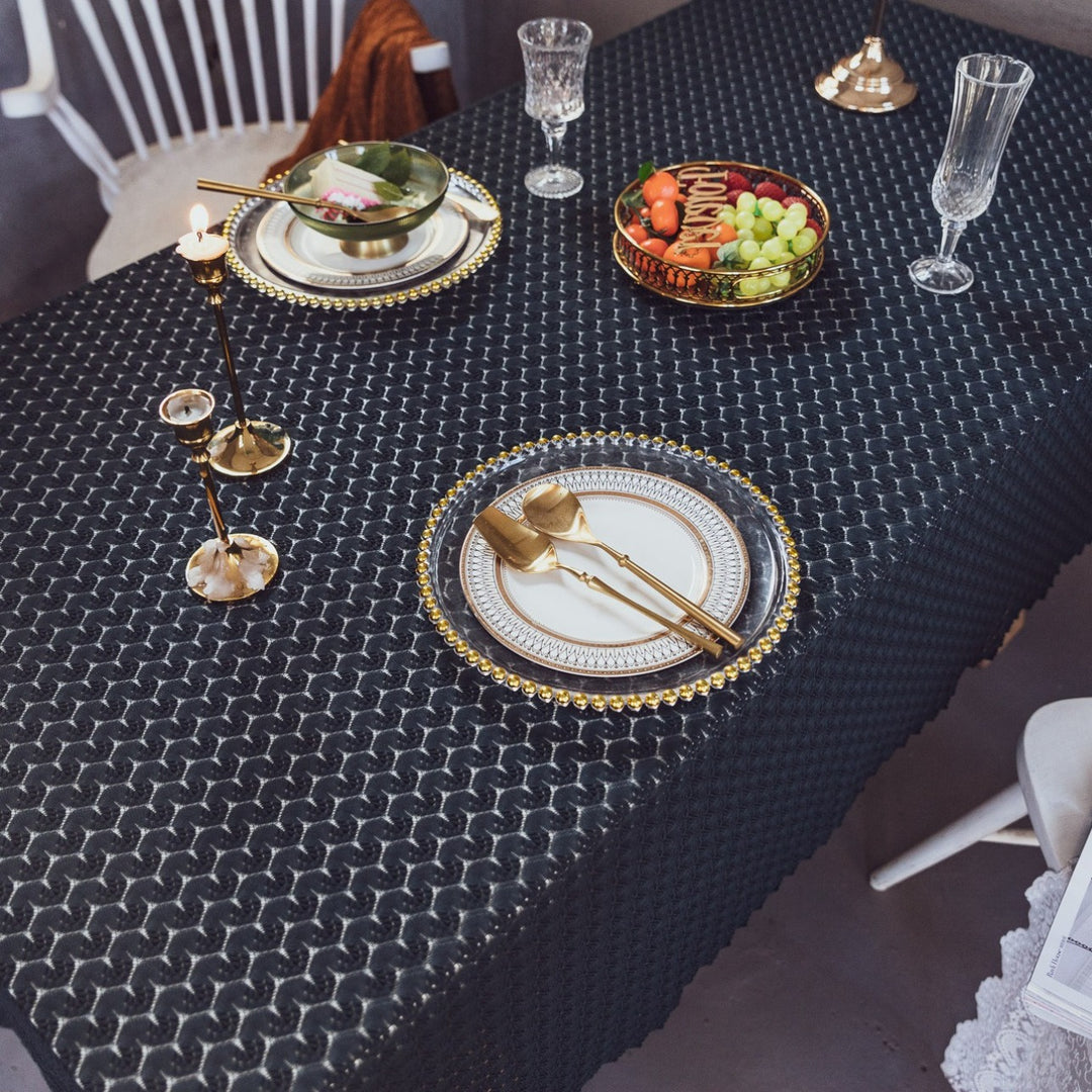 Rustic Ripple Lace Tablecloth