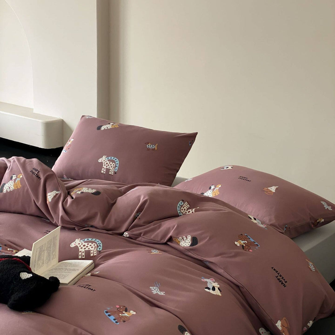 Happy Zoo Crew Bedding Set