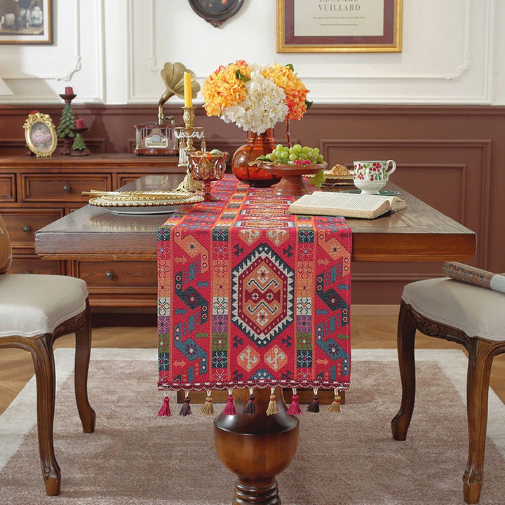 Rose Red Fiesta Table Runner