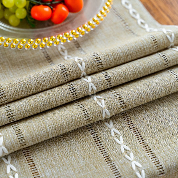 Cloudy Day Tassel Table Runner