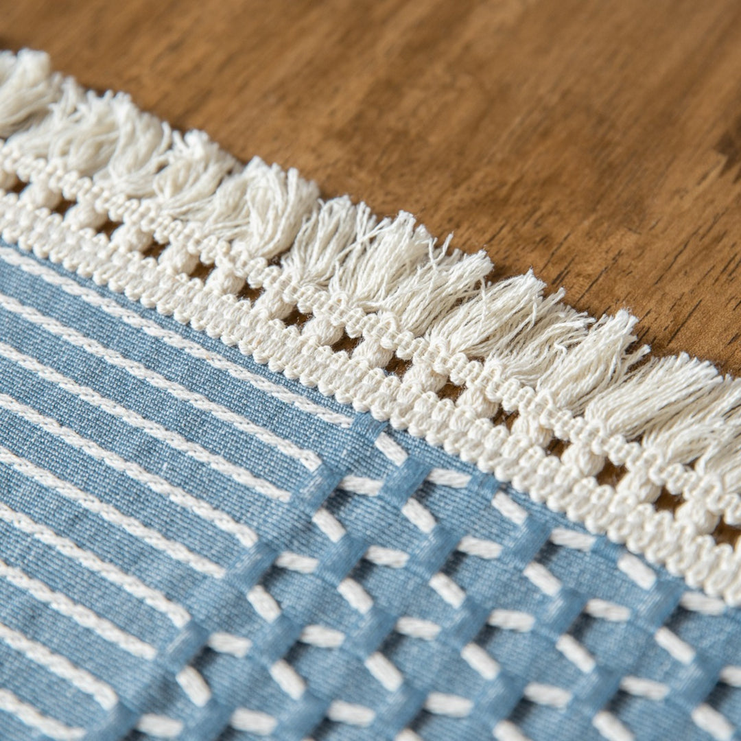 Vintage Geo Weave Tablecloth