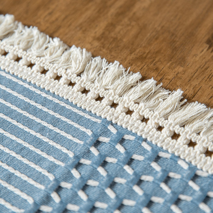 Vintage Geo Weave Tablecloth