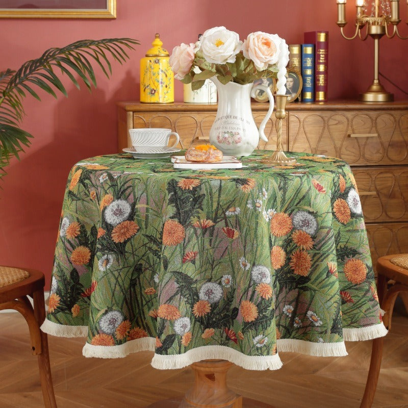 Spring Garden Round Tablecloth