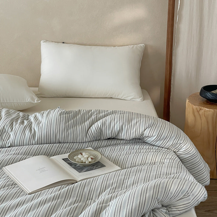 Coastal Stripe Summer Quilted Blanket