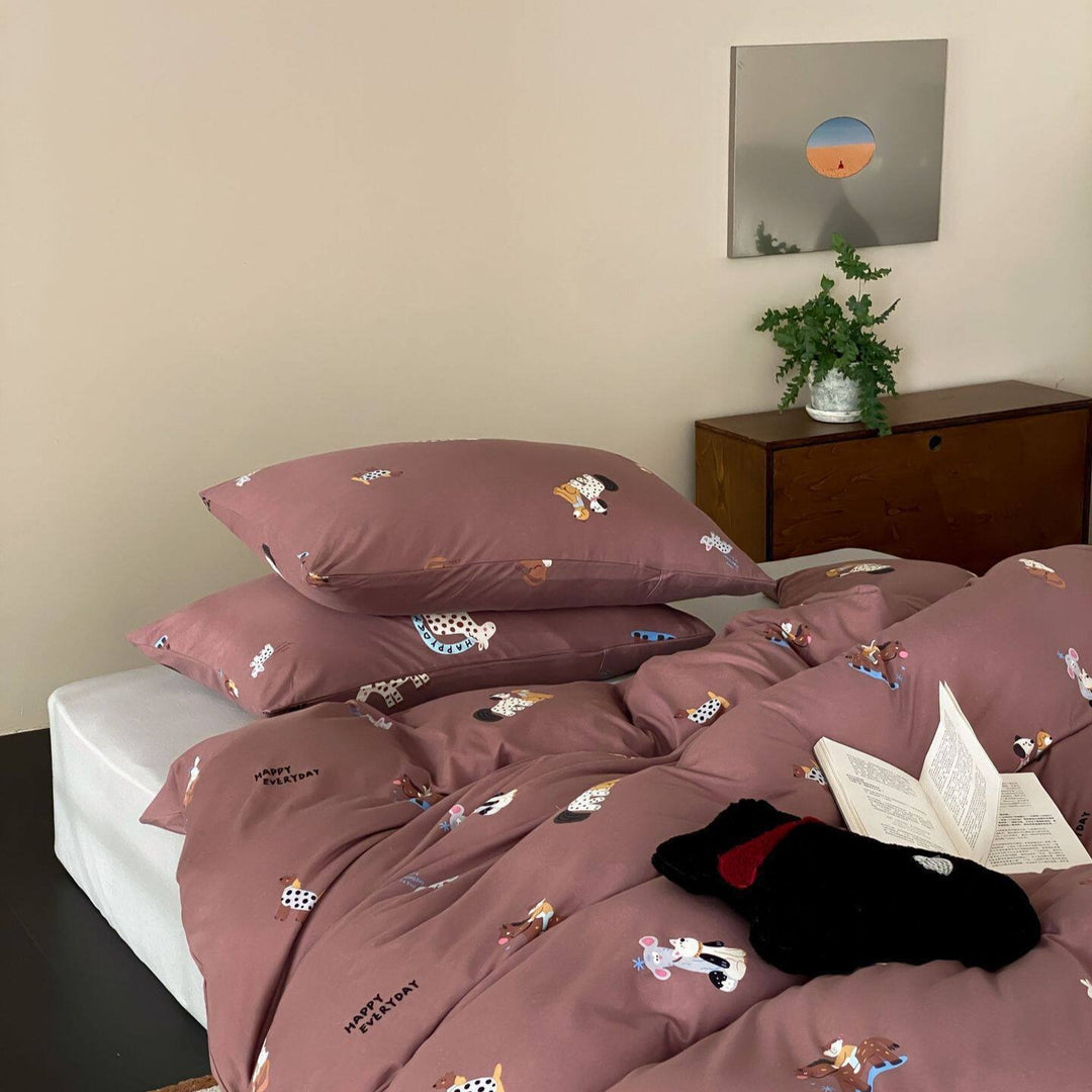 Happy Zoo Crew Bedding Set