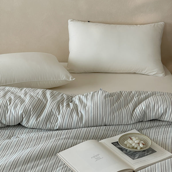 Coastal Stripe Summer Quilted Blanket