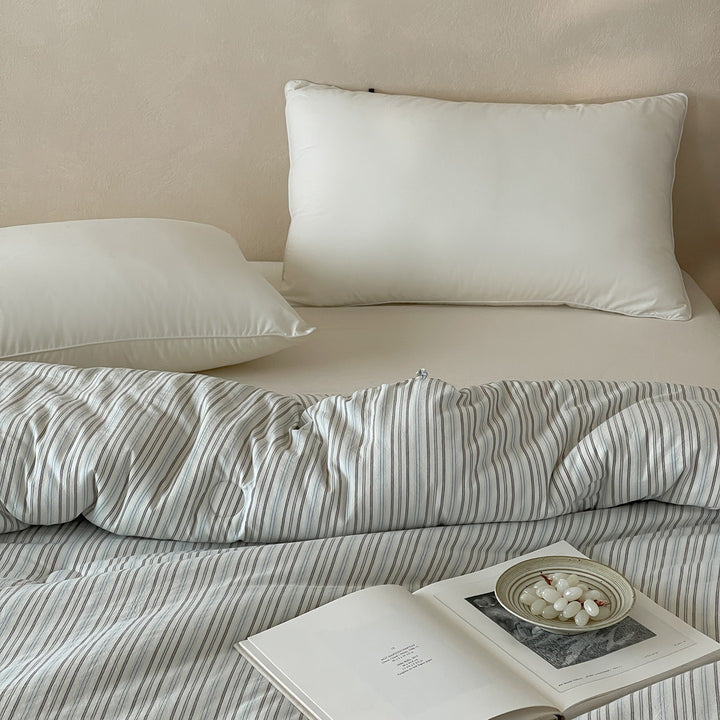 Coastal Stripe Summer Quilted Blanket