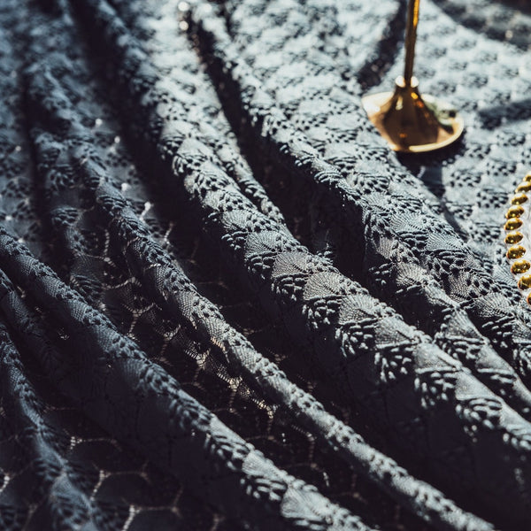 Rustic Ripple Lace Tablecloth