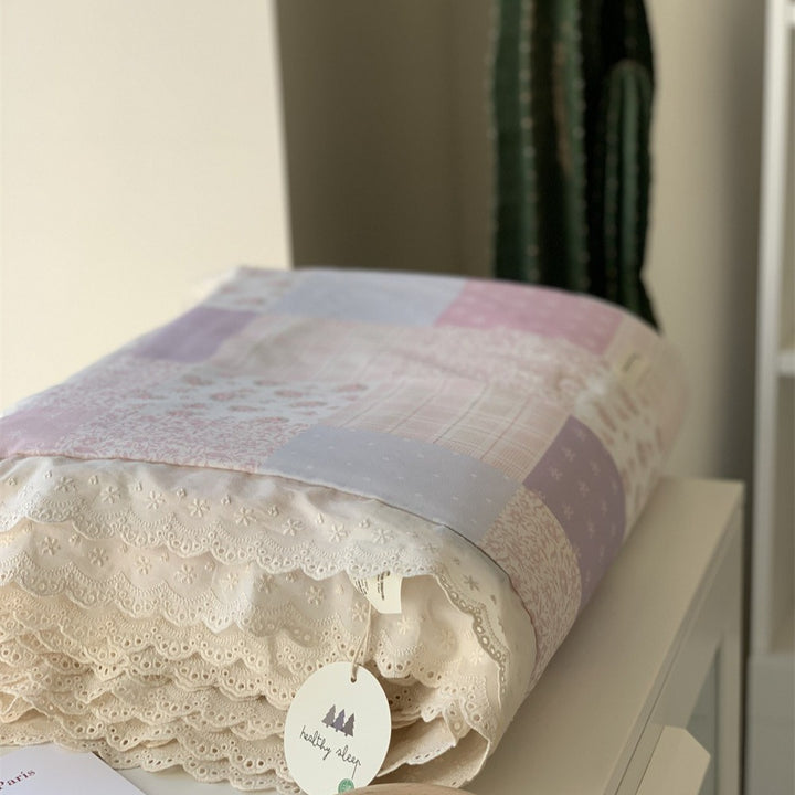 Rural Patchwork Summer Quilted Blanket