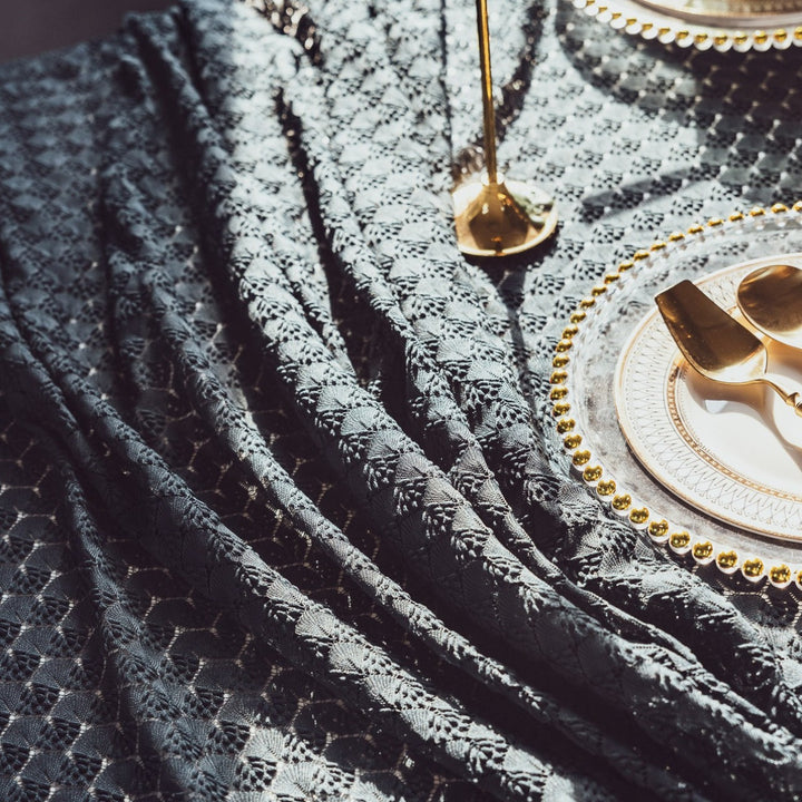 Rustic Ripple Lace Tablecloth