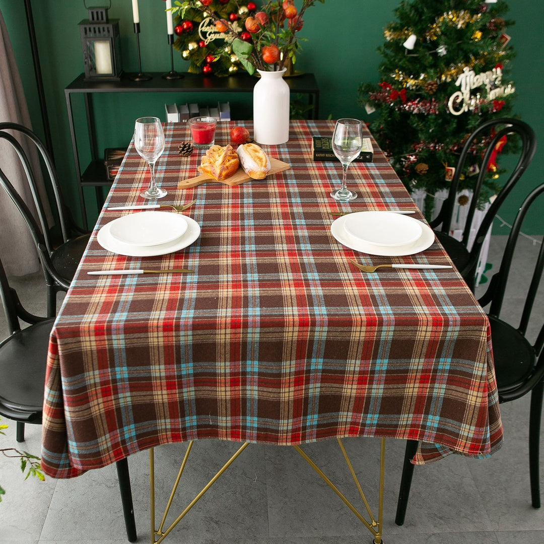 Xmas Tartan Tablecloth