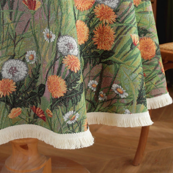 Spring Garden Round Tablecloth