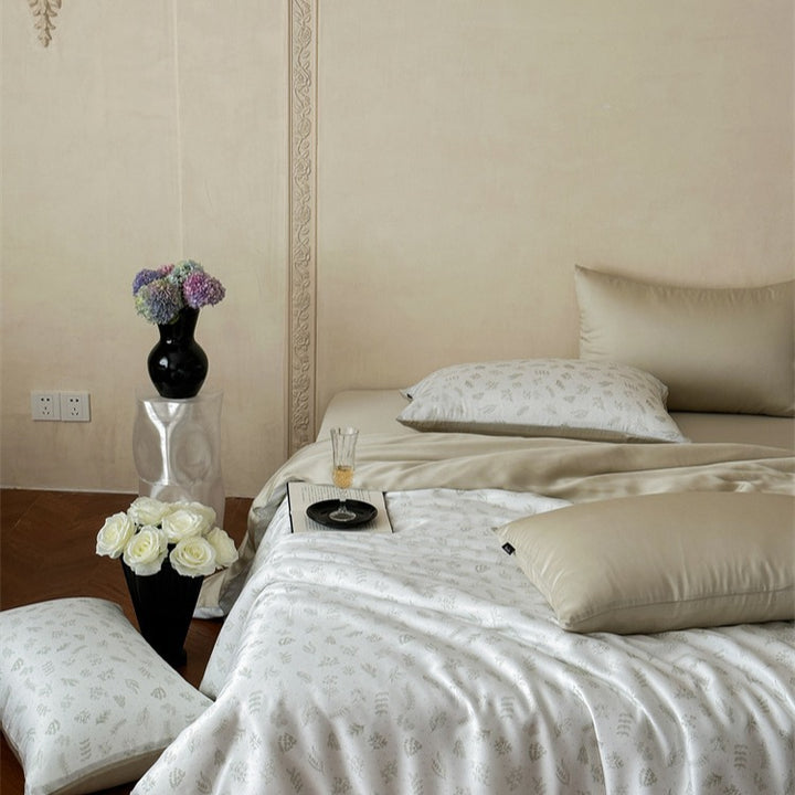 Elegant Earthtone Lyocell Bedding Set
