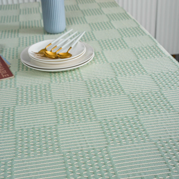 Vintage Geo Weave Tablecloth