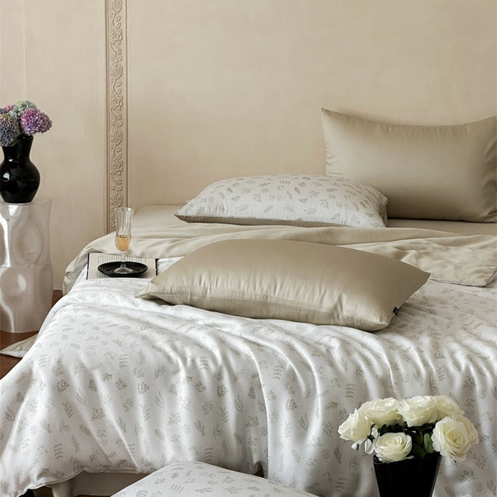 Elegant Earthtone Lyocell Bedding Set