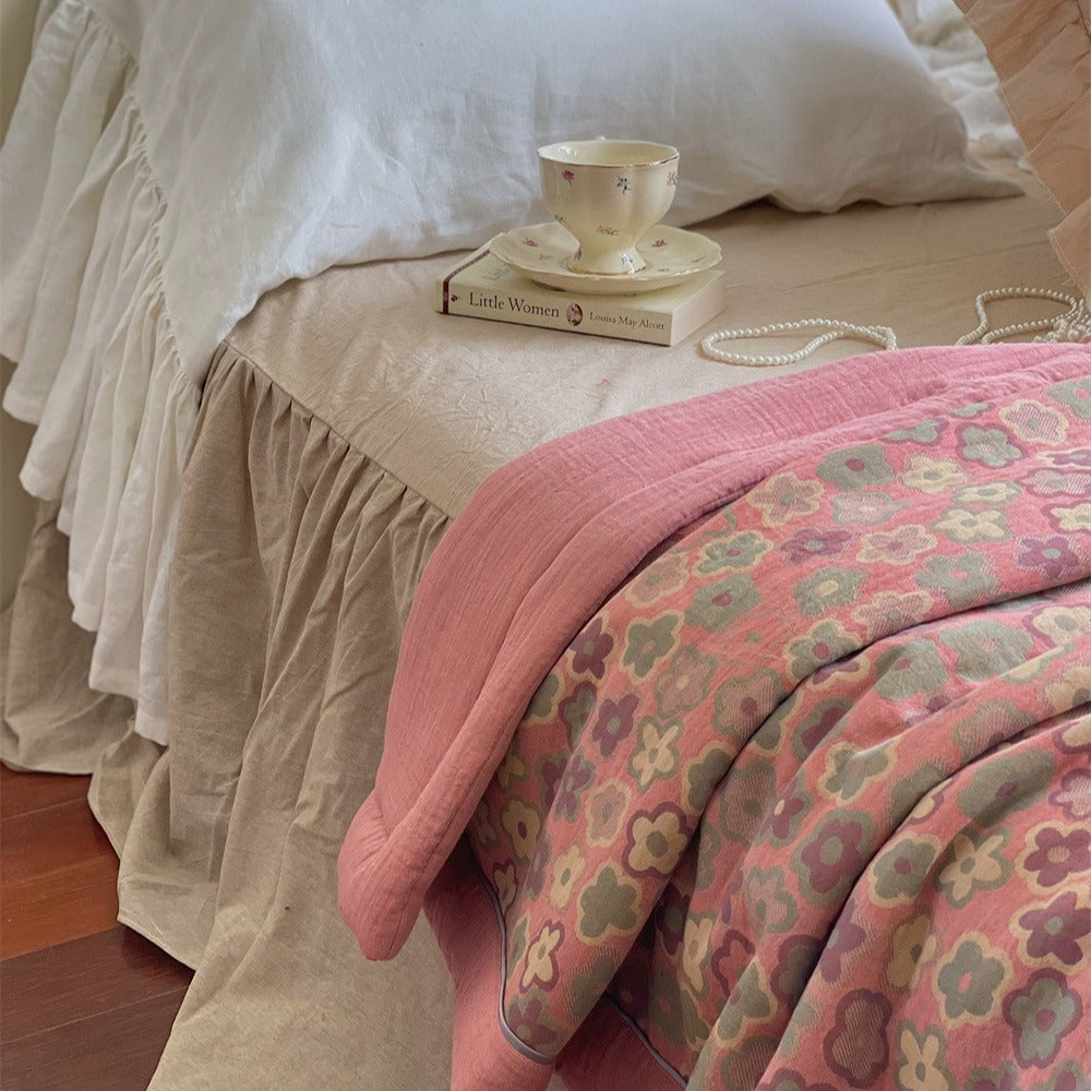 Barbie Garden Summer Quilted Blanket