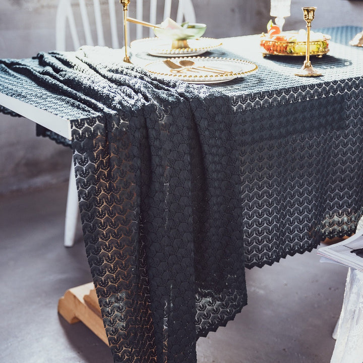 Rustic Ripple Lace Tablecloth