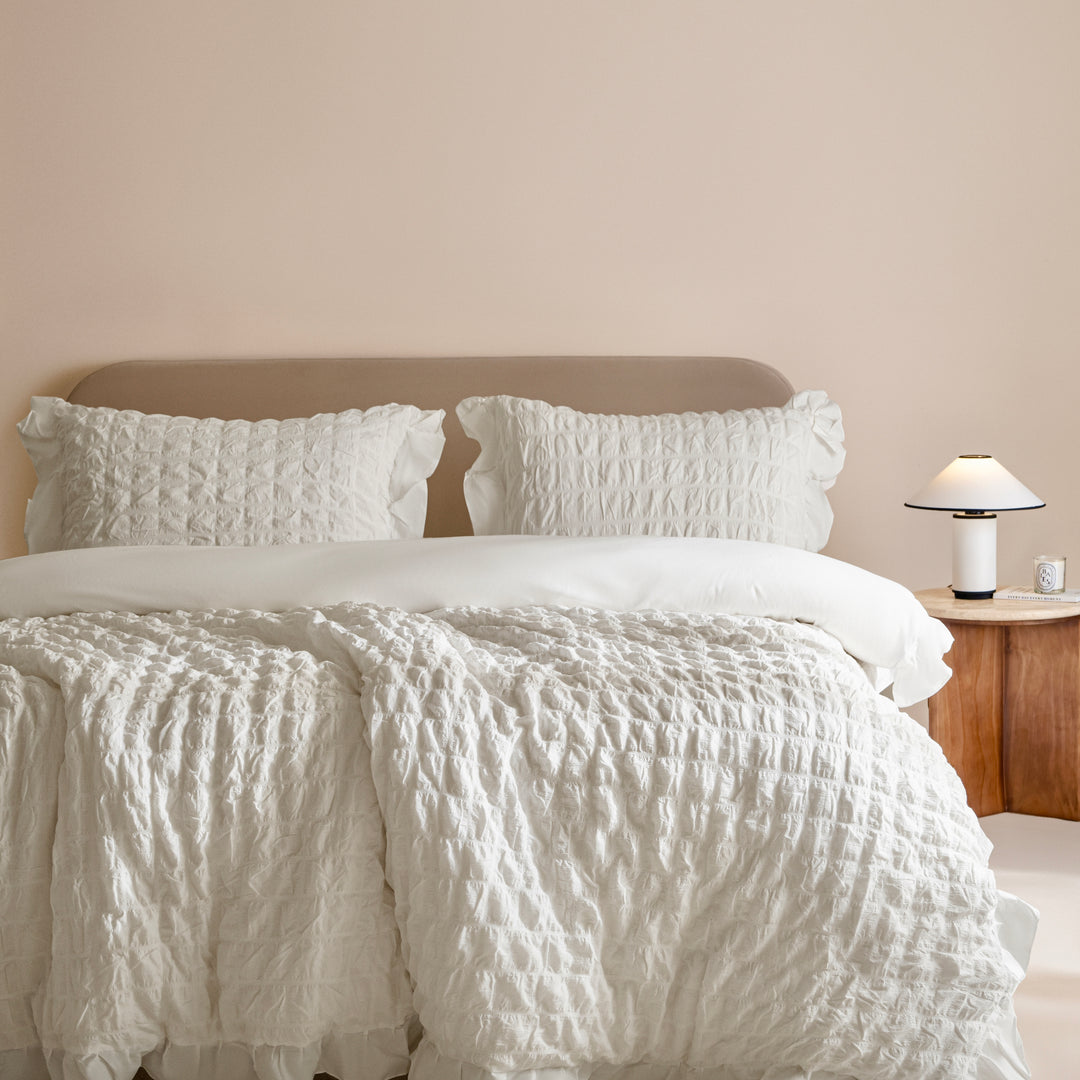 Cream Puff Quilt Cover Set