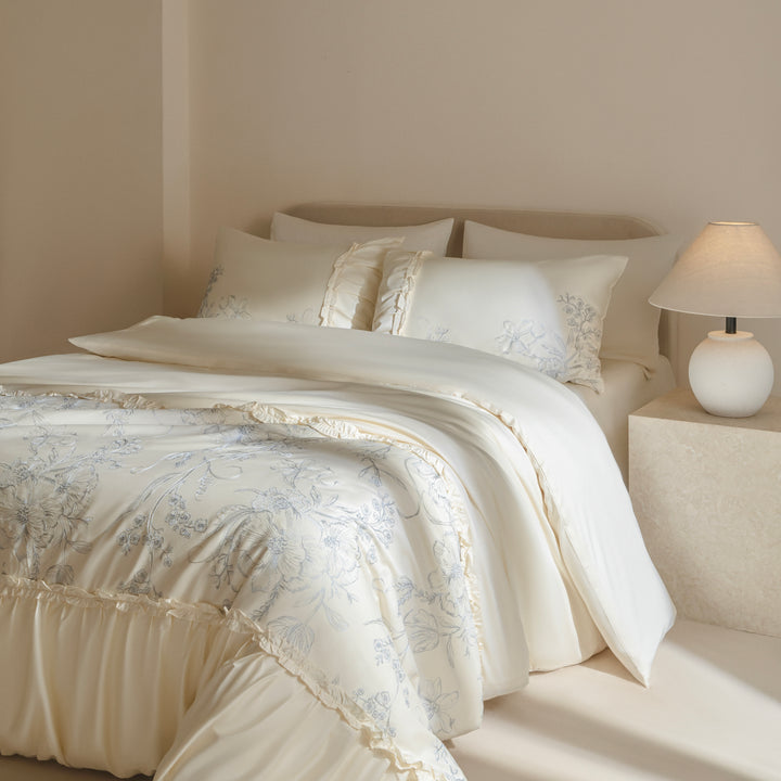 French Vintage Long-Staple Ruffle Bedding