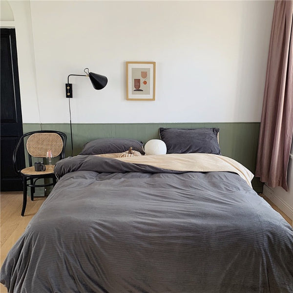 Warm Texture Bedding Set