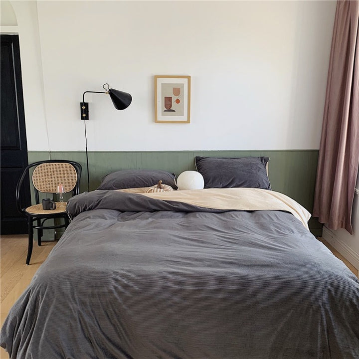 Warm Texture Bedding Set Collection